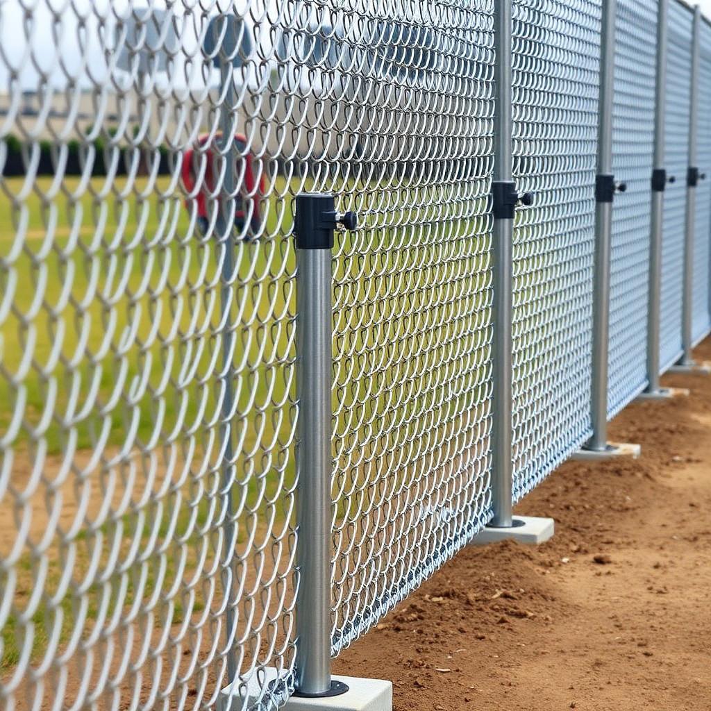 Galvanised SHS square hollow section steel for fencing installed on an Australian project