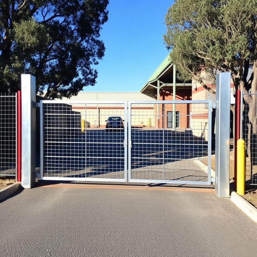 Galvanised structural steel sections installed on an Australian project